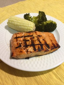 glazed grilled salmon