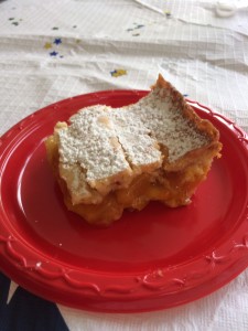 Fruit cobbler cake