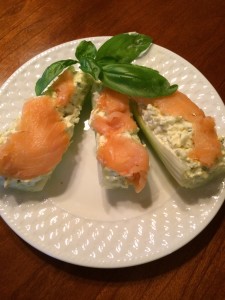 Egg Salad Stuffed Celery