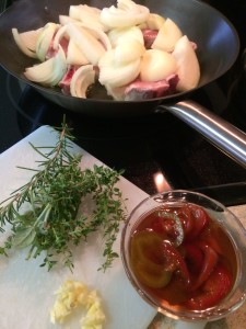 Preparing hot vinegar peppers