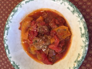 veal and peppers