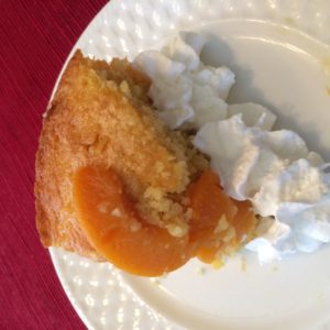 peach cake
