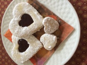 Linzer tart cookies