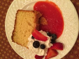 Sour cream pound cake