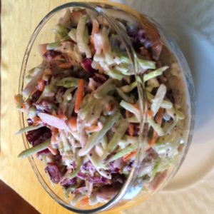 Broccoli cranberry slaw