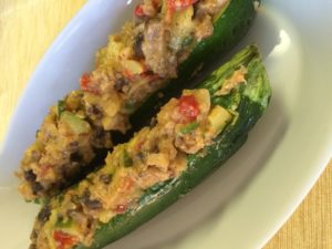 Stuffed zucchini