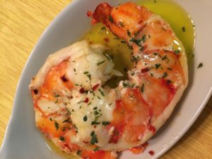 Roasted prawns