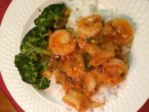Shrimp with chili sauce