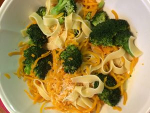 Pasta with Butternut Squash and Broccoli