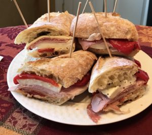 Italian cold cuts sandwiches