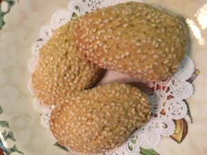 Italian sesame cookies