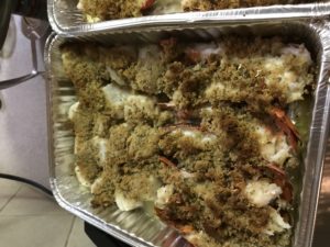 Scallops and Lobster Oreganata