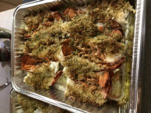 Lobster tails Oreganata