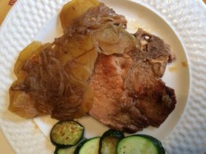 Baked pork chop casserole dinner