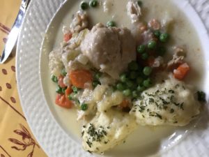 Chicken and herb dumplings