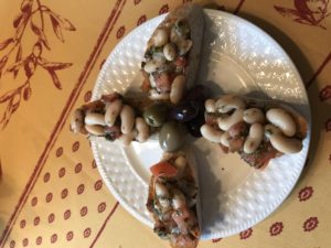 White bean bruschetta