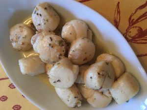 Roasted scallops with Citrus butter