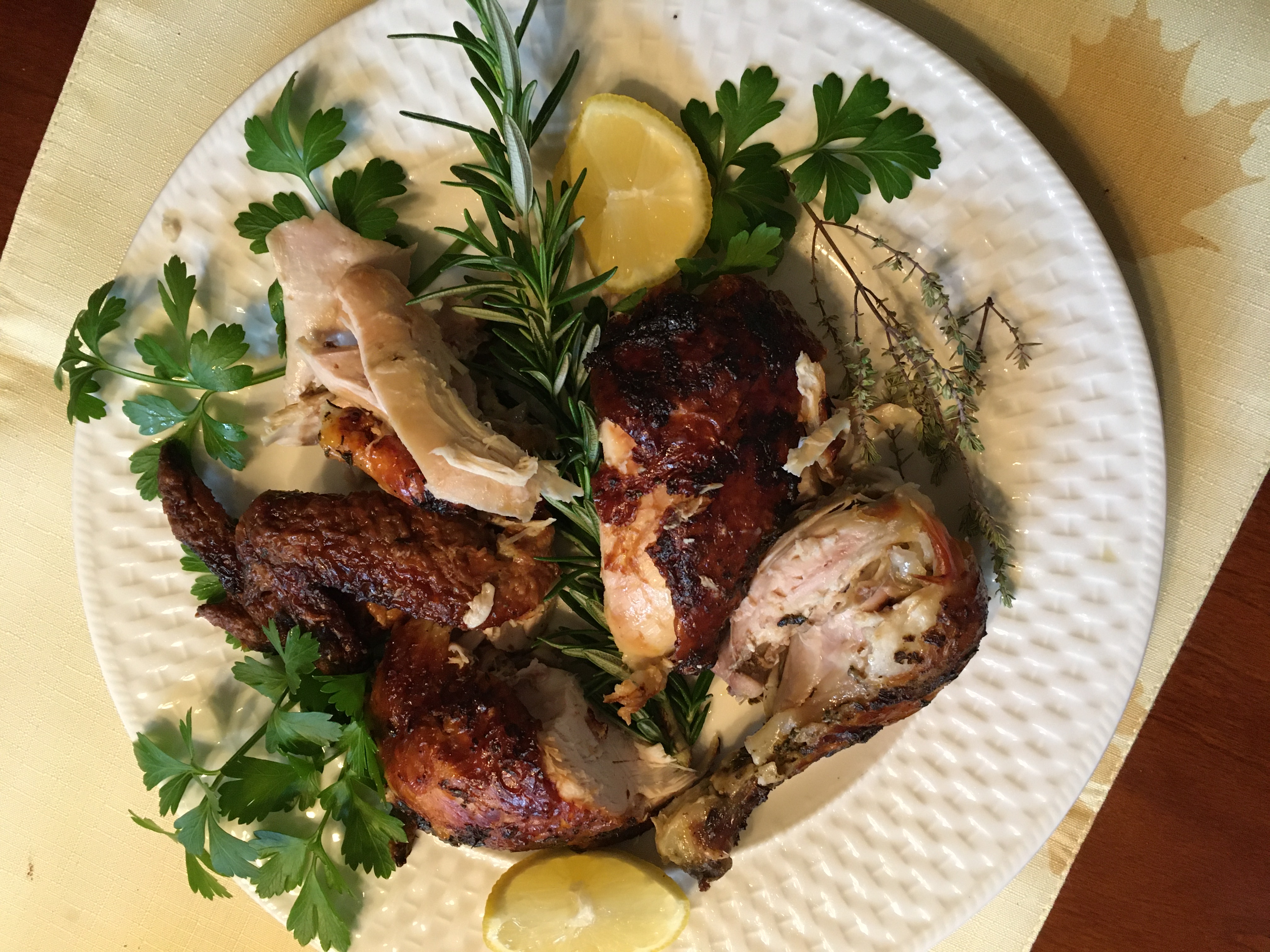 Greek style roasted chicken