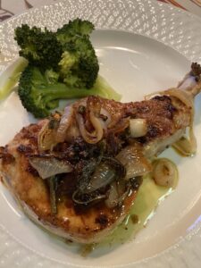 pork chops sautéed
