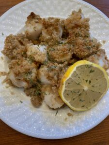 Scallops Baked Italian Style