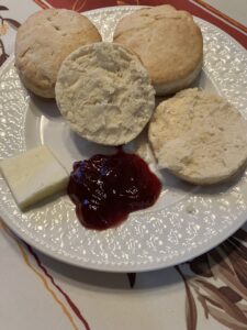 Baking-powder buttermilk biscuits finished