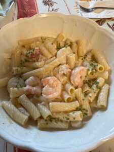 New England Style Seafood Chowder with pasta